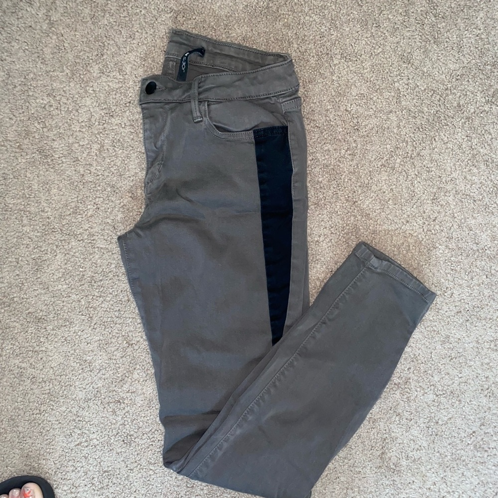 Joes Army Green Ankle Length Jeans- Size 28